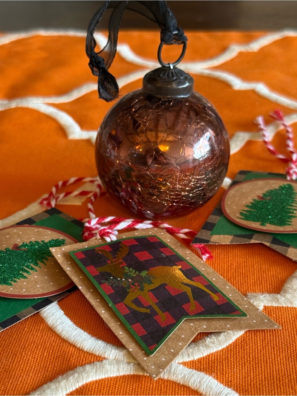 GIFT 🎁 IDEA Pottery Barn Vintage Holiday Ornament , Decorative Holiday Accent
